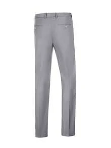 Men's Solid Color Dress Pants, Suitable For Commuting, Casual Business Travel - Light Grey - View 6