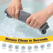 Blissal 2-In-1 Exfoliating Shower Towel, 47" Advanced Exfoliating Microfiber Towel, Premium Scrub Wash Cloth For Body Face, Travel Friendly, Quick Drying Travel Bath Washcloth - 2pcs - View 8
