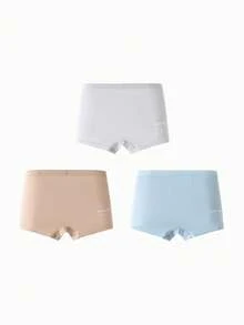 Mini Bala Boys' Soft Boxer Shorts, Breathable And Comfortable, No Binding 3 Packs - Gray Tone - View 2