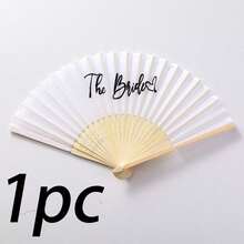 Wedding Silk Folding Fan, Suitable For Wedding Occasions, Decoration Items For The Bride's Party, Or As A Gift For Bridesmaids Or Wedding Decorations. - Multicolor - View 11