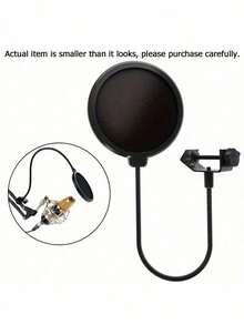 Professional Microphone Windscreen With Dual-Layer Sound Filter, Suitable For Karaoke, Live Streaming And Podcast Recording, XLR Interface - Multicolor - View 8