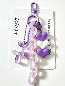 1pc Acrylic Flower Chain Bohemian Style Bag Charm Accessory, Creative Fresh Keyring Keychain Bag Decor, Best Friend Sister Gift, Party Favor - Multicolor - View 21
