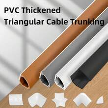 2 piezas Tiras autoadhesivas para esquinas interiores de pared, tiras de sellado de bordes, moldura de zócalo para esquinas interiores de techo, decoración del hogar DIY - Versión mejorada - Ver 3