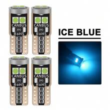 4/10pcs T10 W5W LED Bulbs Canbus Car Interior Dome Light Door Glove Box Trunk License Plate Light 12V 6SMD 400LM 6500K White - Flat 6 Lamps - View 13