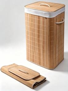 Multi-Material Laundry Hamper With Lid, Size 40*30*50cm, Built-In Waterproof Lining, Portable Thick Rope Handles, Large Capacity For Dust And Moisture Prevention, Multiple Colors Available - Multiple Specifications - View 7