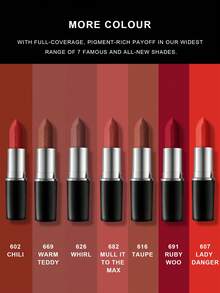 MAC M.A.C XIMAL 缎光哑光唇膏 - 626 旋风（脏玫瑰色）3.5克 - 626 WHIRL 0.12 oz./3.5g - 查看 10
