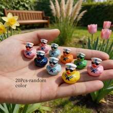 10/20/30Pcs Mini Resin Ducks Cruise Ducks With Fashion Glasses Sailing Miniature Figurines Tiny Resin Figures For Micro Landscape Garden Decor(Random Color) - Multicolor - View 11