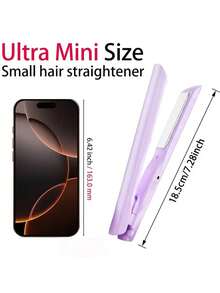 Alat Pelurus & Pengeriting Rambut Mini 2-in-1 - Menggabungkan Fungsi Pelurus dan Pengeriting, Menciptakan Gaya Rambut Bervolume dan Tekstur Rambut Halus, Desain Anti-Luka Bakar Bertenaga USB, Alat Penata Rambut Portabel untuk Bepergian, Cocok untuk Salon, Pilihan Hadiah - MultiWarna - View 2