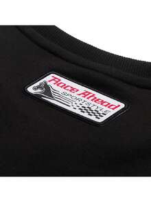 Puma Men's/Women's Sweatshirt/Pullover RACE-AHEAD-CREW-TERRY Comfortable Minimalist Casual Everyday Sweatshirt 636033-01 - Black - View 6