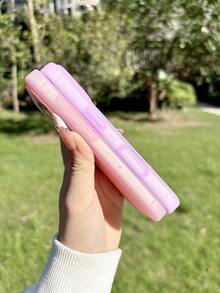 1件粉色果凍矽膠手機殼，時尚極簡Ins風美學小眾可愛設計，防震軟液態矽膠大鏡頭框保護殼，適用於 18 Pro Max/18 Pro/17/17 Pro/17 Pro Max/16/16 Pro/16 Pro Max/15/15 Pro/15 Pro Max/14/14 Pro/14 Pro Max/13/13 Pro/13 Pro Max - 粉色 - 查看 4