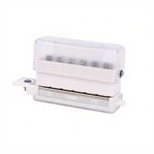 1pc/ A5/B5/A4 Size Hole Puncher For Paper, Capable Of Punching Six Holes At A Time. Note Hole Puncher, Featuring Five Different Color Binding Supplies. - Multi-color - View 8