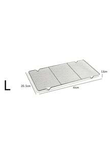 1/3 piezas Rejilla de enfriamiento para cocinar y hornear, esencial duradero de cocina, rejilla de enfriamiento para cocinar, rejilla de cocción al vapor para horno, pequeña rejilla para barbacoa, adecuada para pan, pastel, galletas, barbacoa, herramienta de horneado multifuncional. - Líneas engrosadas - Ver 13