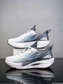 Unisex Carbon Plate Marathon Running Shoes - Cushioned Athletic Shoes, Anti-Slip Shock Absorption, Low-Top Breathable Design, Suitable For Marathon, Gym And Training Scenarios, All Season Wear - White Smoke Ash - View 13