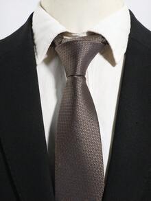 1PC Men's Fashion Solid Color Hand-Tied Necktie, Suitable For Daily Wear, Workplace, Party, Formal Suit Matching - Multicolor - View 2