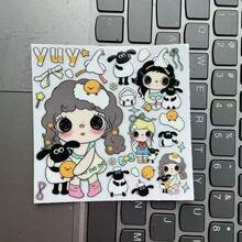 Cute Little Jade Yuy Cartoon Creative Stickers, Ins Style Japanese Retro Stickers, DIY Decoration Essential For Phone, Tablet, Planner, Camera, Laptop, Student Planner Material, Gift For Best Friend - Multicolor - View 16