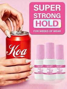 GELPOLISH Super Strong Nail Glue 6pcs/Set 10ml Bottle Quick Dry Waterproof Long Lasting Nail Adhesive Suitable For Fake Nails - 10ml - View 11