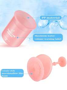 1pc Portable Manual Facial Cleansing Foamer, Facial Cleansing Tool, Deep Cleansing Foam, Convenient Facial Skincare Foamer, Travel And Home Quick Cleansing Tool, Suitable For Facial Cleansers And Skincare Products - Multicolor - View 6