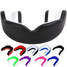 1pc Mouthguard For Football, Basketball, MMA And Boxing - EVA Dual-Layer Gel Material, Comes With Hard Protective Case, Multi-Color Options, Breathable And Comfortable - Multicolor - View 3