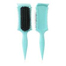 Curly Hair Styling Comb, Multi-Color Plastic Hairbrush, Side Teeth Design, Dense Teeth, Pointed Tail Handle, Anti-Static, Suitable For Wavy Curly Thick Hair And Wigs - Multicolor - View 11