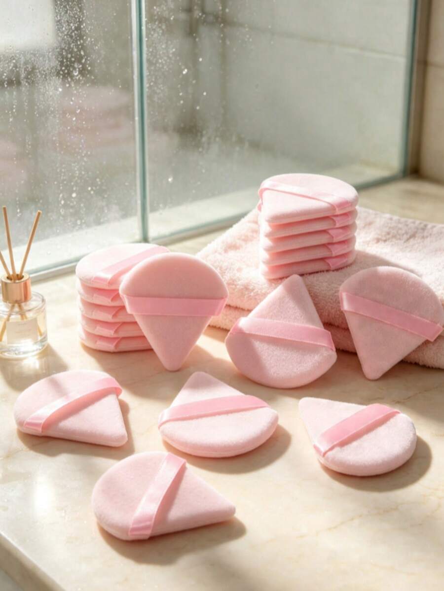 1pc/5pcs Triangle Makeup Sponge, Exfoliating Facial Sponge, Multi-Functional Makeup Tool, Travel And Home Essential, Beauty, Makeup Puffs, Sponge Set, Concealer Sponges, Makeup Beginners, Makeup Sponges, Sponges Help Perfect Liquid Application. - Multicolor - View 1
