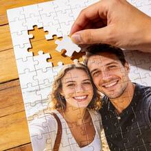 1pc Customized Jigsaw Puzzle, With Frame Or Puzzle Only, Custom Photo Portrait Puzzle, Couple Portrait Puzzle, Anniversary Custom Photo, Graduation Class Photo Puzzle, Family Reunion Custom Puzzle, Upload Your Unique Home Wall Art Photo - White - View 7