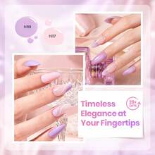 Beetles 6 Colors Ballet Princess Pink Gel Nail Polish Set, Nude Pink Purple Balletcore Lilac Mauve Gel Polish Kit, Soak Off UV LED Nail Art Manicure - 6 Colors Ballet Princess Pink - 查看 4