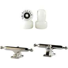 Fingerboards Parts Component (PRO Sixth Generation) Handmade Wheels (Non+Big Trucks 34mm(Silvery White Truck) (Wheels) - Ice Wheels - View 1