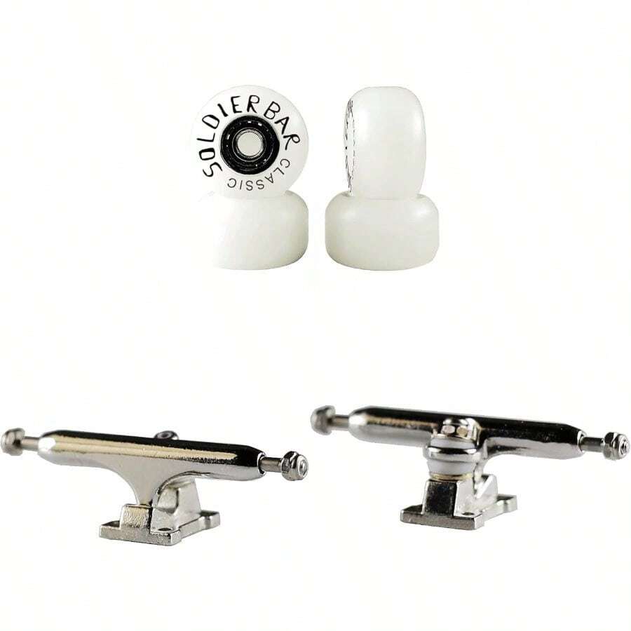 Fingerboards Parts Component (PRO Sixth Generation) Handmade Wheels (Non+Big Trucks 34mm(Silvery White Truck) (Wheels) - Ice Wheels - View 1