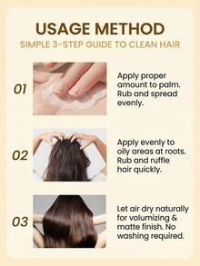 HANJILIAN Sampo Tanpa Air - Tidak Perlu Air, Mengontrol Minyak, Ucapkan Selamat Tinggal pada Rambut Lepek, Memberikan Volume pada Akar Rambut, Perawatan Kulit Kepala yang Lembut, Ukuran Portabel, Kebutuhan Penting bagi Orang yang Rambutnya Lesu, Cocok untuk Semua Jenis Rambut, Hadiah Natal, 100ml - Sampo tanpa bilas - View 10