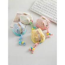 1 Cute Portable Change Bag, Wireless Bluetooth Headset Storage Bag, Data Cable Storage Protective Case, Headset Bag. - Multicolor - View 1