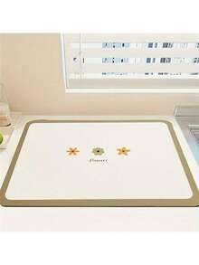 1pc Sunflower Soft Rubber Drying Mat, Non-Slip Kitchen Countertop Absorbent Mat, Sink Draining Mat, Soft Diatomaceous Earth Faucet Absorbent Mat, Kitchen Countertop Mat, Absorbent Mat, Heat-Resistant Pot Mat, Draining Mat, Coffee Machine Mat, Dish Rack - Multicolor - View 7