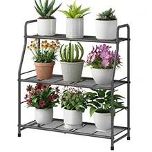 Simple Trending - Soporte para plantas de, metal, impermeable, para sala de estar, balcón, jardín - Multicolor - Ver 2