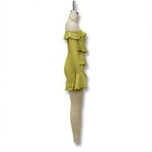 Women Short Dresses - Yellow-green - View 8
