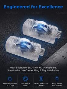 GLANBERT 2pcs LED Car Door Logo Projector Welcome Ghost Projection Light Suitable For Lexus RX ES GX LS LX IS GS RC UX Series IS250 IS300 IS350 Car Decoration Light - Compatible With LEXUS - View 11