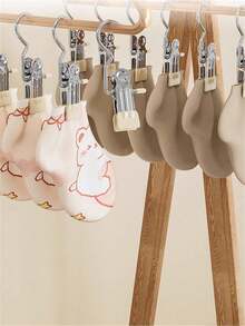 30/10/1pc Multi-Functional Stainless Steel Clothes Clips Hangers, Hanger Hooks, Non-Slip Clothespin For Pants, Skirts Drying, Space Saving Organizer For Bedroom, Closet, Dorm, Home, Bathroom, Clothes Rail, Hooks, Back To School - Multicolor - View 11