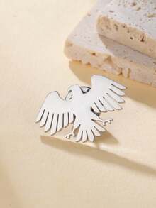 LIKGREAT 1pc Ins Minimalist Geometric Lightning Brooch, Gold & Silver Dual-Tone Stainless Steel Pin For Jacket, Bag, Chest Decoration, Unisex - Brooch Series - View 12