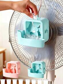 1 Set Portable Spray Cooling Fan, Lightweight Plastic Design, Clip-On Hands-Free Operation, Dual-Chamber Cooling Technology, Quick Cooling Without Electricity, Suitable For Home/Office/Outdoor/Travel, Easy Installation - Multicolor - View 1