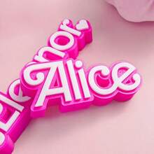 1pc Customized 3D Printed Name Plate, Personalized With Your Name, Fashionable And Unique Design, Suitable For Home Decor, Birthday, Holiday, Back To School Gift, Housewarming And Special Occasions - Multicolor - View 4