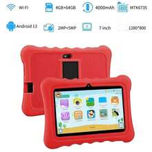 yesido Tablet 7 inci dengan RAM 4GB + ROM 64GB / Prosesor Quad-Core 1.3GHz / Android 13 MTK8321 / Layar IPS HD 1280x800 / Kamera 2MP+5MP / Baterai 4000mAh / WiFi, Kontrol Orang Tua, Edukasi, Game / Bahan ABS + Silikon, Tablet Edukasi - Biru - View 2
