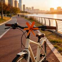 Bicycle Handlebar Windmill, Naturally Rotates With The Wind, Fashionable Cycling Accessory To Add Fun And Joy To Your Riding Experience, Universally Compatible With Adult Road Bikes And Mountain Bikes, Lightweight And Durable Decoration To Enhance Your Riding Mood - Multicolor - View 4
