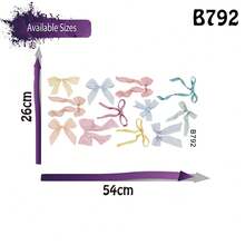 Watercolo Bows Ribbons Wall Stickers Decals Wedding Party School For Bedroom Living Room Playroom Home Wall Decor - Bow - View 5
