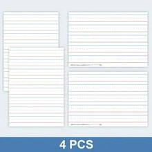 Lachilly 4pcs Double-Sided Lined Dry Erase Whiteboard, Reusable Blank Board For Letters, Numbers And Sentences, Portable Writing Tool For Teachers, Classroom, Home And School, Children's Handwriting Practice Cards - Multicolor - View 11