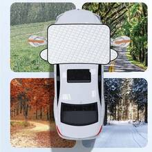 Car Front Windshield Sun Shade, Heat Insulation UV Protection Sunshade, Snow Frost Protection Cover, Car Side Window Privacy Curtain. Summer Sunshade Cooling, Winter Snow Ice Dust Protection Car Cover - A - View 9