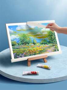 3 Sizes Residue-Free Masking Tape, Easy Tear & Heat Resistant, For Student Painting, Watercolor, Oil Painting, Acrylic, Studio Sketching And DIY Art Masking - Round - View 2