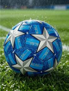 1pc Size 5 Standard Football, Indoor/Outdoor Universal, Match/Training Ball, Gift Inflatable PU Leather Multi-Color Team Sports Soccer Ball (Soccer Ball Shipped Deflated) - Multicolor - View 4
