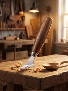 1 Set Multi Curve Walnut Hand Carving Knives For Wooden Spoon Craft Fine Detail Cutting Matte Non-Slip Handle High Carbon Sharp Steel Blades Indoor DIY Hobby Birthday Present Woodworking Craft Tools - Carving Knife - View 7