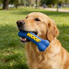 1pc Random Color, Dog Squeaky Bone Toy, Durable Chew Toy, Pet Tooth Cleaning Toy, Cat And Dog Interactive Training, Relieve Boredom, Battery-Free - Multicolor - View 5