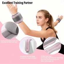 1/2 Pairs Ankle Weights - 1.3 Lbs Per Pair, Adjustable Arm And Leg Weights, Suitable For Walking, Running, Pilates And Home Workouts, With Comfortable Straps - Multicolor - View 5