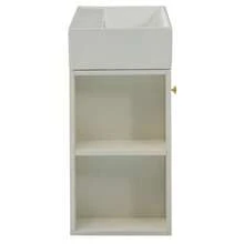 Bathroom Furniture Washbasin With Vanity Unit 55 Cm, Vanity Unit, Wall-Mounted Vanity Unit White, Small Guest Bathroom Furniture - White - View 9