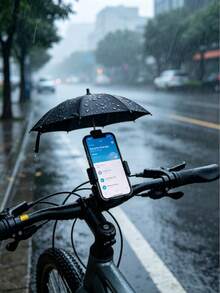1pc Set Phone Sun Umbrella, Anti-UV Phone Umbrella - Adjustable Cute Stand, With Suction Cup, Outdoor Anti-Glare Phone Sun Shade, Travel Essential, Camping Equipment - Multicolor - View 7
